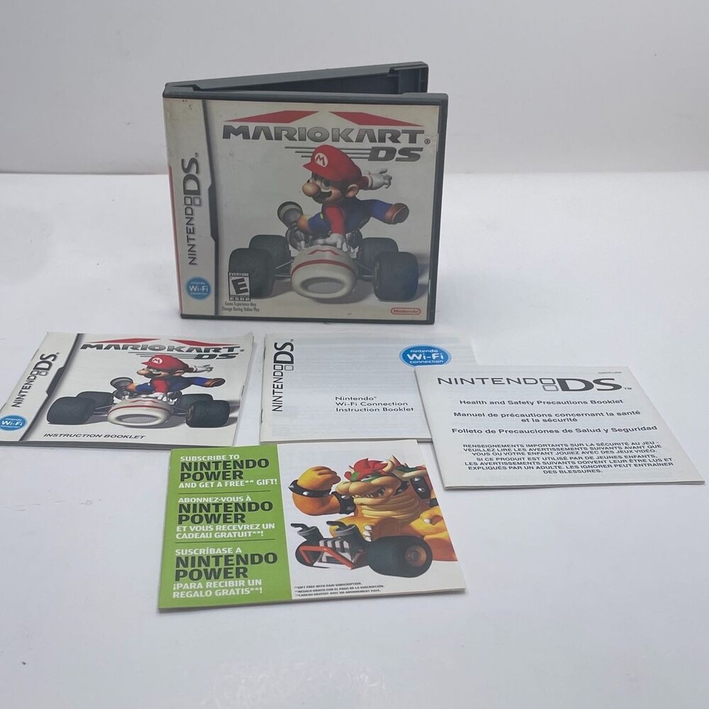 Mario Kart DS NDS (Nintendo DS, 2005) Box & Instruction Booklets *NO GAME*